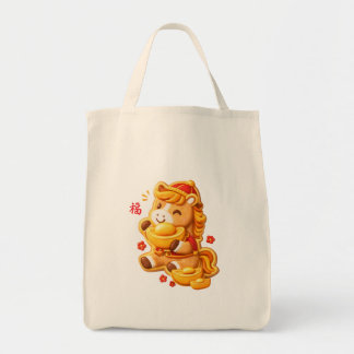 Lunar new year horse tragetasche