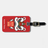 Lunar New Year Lion Dance with Banner Gepäckanhänger (Vorderseite horizontal)