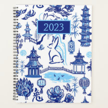 Lunar New Year Rabbit Chinoiserie Planer