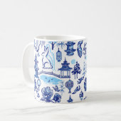 Lunar New Year Rabbit Chinoiserie Tasse (Vorderseite Links)