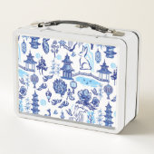 Lunar New Year Rabbit Chinoiserie White Lunch Box (Rückseite)
