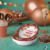 Lunar New Year Red Modern Illustrative Style Pappteller