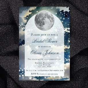 Lunar Night Sky Brautparty Einladung