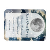 Lunar Night Sky Save the Date Magnet (Horizontal)