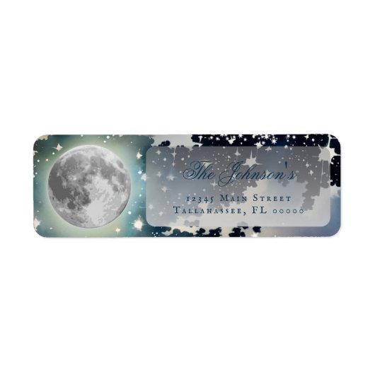 Lunar Night Sky Wedding Address (Vorne)