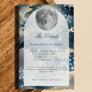 Lunar Night Sky Wedding Begleitkarte