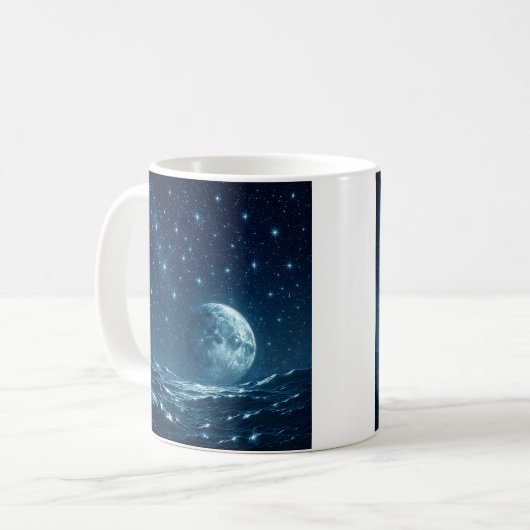 Lunar Ocean Glow Kaffeetasse (Vorderseite Links)