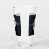 Lunar Personalisiert Glass Cup Glas (Links)