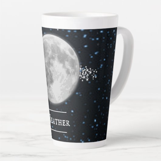 Lunar Personalisiert Latte Tasse (Rechte Ecke)