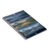 Lunar Phases Mountain Lake Notebook Notizblock (Rechte Seite)