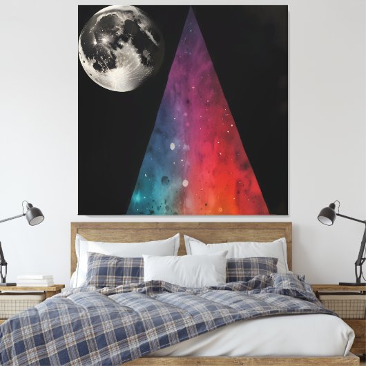 Lunar Prism Leinwanddruck (Insitu (Schlafzimmer))
