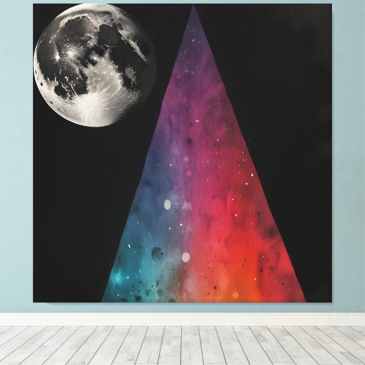 Lunar Prism Leinwanddruck (Insitu (Holzboden))