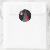 Lunar Prism Runder Aufkleber (Tasche)