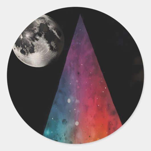 Lunar Prism Runder Aufkleber (Vorderseite)