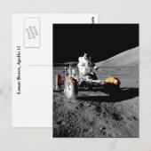 Lunar Rover, Apollo 17 Postkarte (Vorne/Hinten)