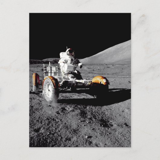 Lunar Rover, Apollo 17 Postkarte (Vorderseite)