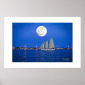 Lunar Schooner - Key West, FL Poster (Vorne)