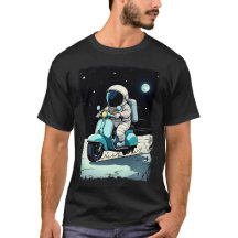 LUNAR SCOOTERIST - Spaß 2D Cartoon eines Astronaut