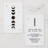 *~* Lunar Shamen.  Kosmischer Mondphasen Universum Visitenkarte (Vorne/Hinten)