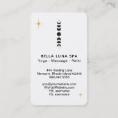 *~* Lunar Shamen.  Kosmischer Mondphasen Universum Visitenkarte (Rückseite)