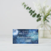 Lunar Sky Full Moon Brautparty Gift Registry Begleitkarte (Stehend Vorderseite)