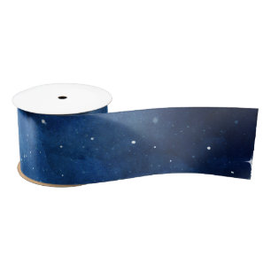 Lunar Sky Full Moon Celestial Galaxy Stars Hochzei Satinband