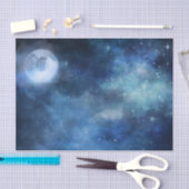 Lunar Sky Full Moon Celestial Galaxy Stars Hochzei Seidenpapier (Handwerk)