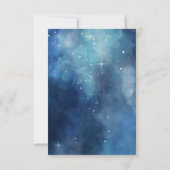 Lunar Sky Full Moon Celestial geschrieben in den S Save The Date (Rückseite)