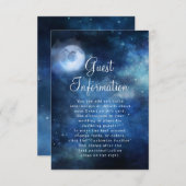 Lunar Sky Full Moon Celestial Informationen zur Ho Begleitkarte (Vorne/Hinten)