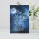 Lunar Sky Full Moon Celestial Informationen zur Ho Begleitkarte (Stehend Vorderseite)