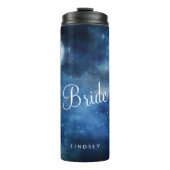 Lunar Sky Full Moon Celestial Personalisiert Bride Thermosbecher (Vorderseite)