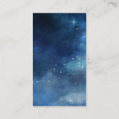 Lunar Sky Full Moon Celestial Star Wedding Details Begleitkarte (Rückseite)