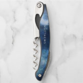 Lunar Sky Full Moon Celestial Wedding Monogram Kellnermesser (Vorderseite)