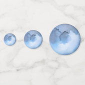 Lunar Sky Full Moon Celestial Wedding Monogram Konfetti (Rückseiten)