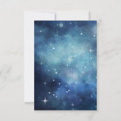 Lunar Sky Full Moon Celestial Wedding RSVP Antwort (Rückseite)
