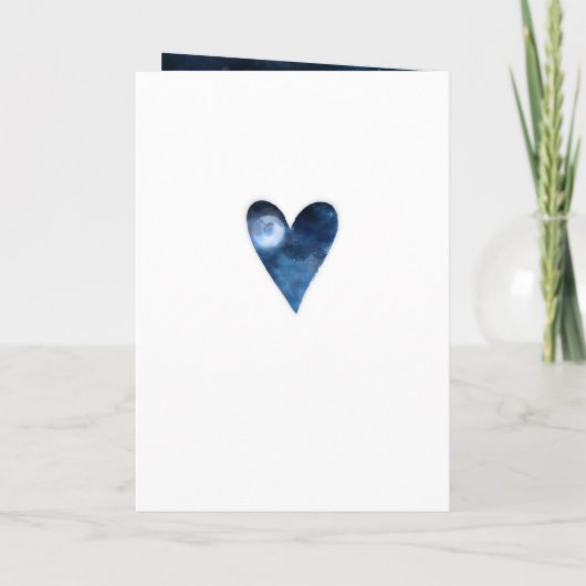 Lunar Sky Full Moon Celestie Wedding Zeremonie Programm (Rückseite)