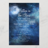 Lunar Sky Full Moon Celestie Wedding Zeremonie Programm (Vorderseite)