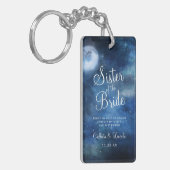 Lunar Sky Full Moon Celestie Zum Zitat der Schwest Schlüsselanhänger (Vorderseite links)