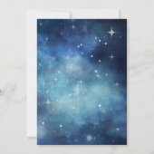 Lunar Sky Full Moon Celestis Stars Wedding Einladung (Rückseite)