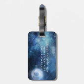 Lunar Sky Full Moon Custom Honeymoon Reisen Mr. Gepäckanhänger (Rückseite vertikal)
