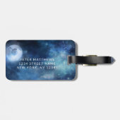 Lunar Sky Full Moon Custom Honeymoon Reisen Mr. Gepäckanhänger (Rückseite horizontal)