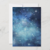 Lunar Sky Full Moon Galaxy Wedding Brautparty Einladung (Rückseite)