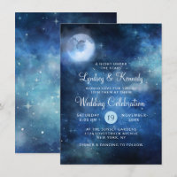 Lunar Sky Full Moon Night under the Stars Wedding