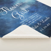 Lunar Sky Full Moon Stars zum Blumenmädchen Zitat Sherpadecke (3/4)