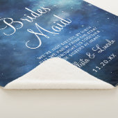 Lunar Sky Full Moon Stars zum Zitat von Bridesmaid Sherpadecke (3/4)