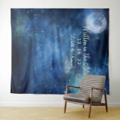 Lunar Sky Full Moon Wedding Foto Stand Hintergrund Wandteppich (Beispiel (Horizontal))