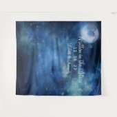 Lunar Sky Full Moon Wedding Foto Stand Hintergrund Wandteppich (Vorderseite (Horizontal))