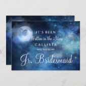 Lunar Sky Moon Be My Junior Bridesmaid Vorschlag (Vorne/Hinten)