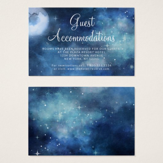 Lunar Sky Moon Gästehäuser Hochzeit (Vorne & Hinten)