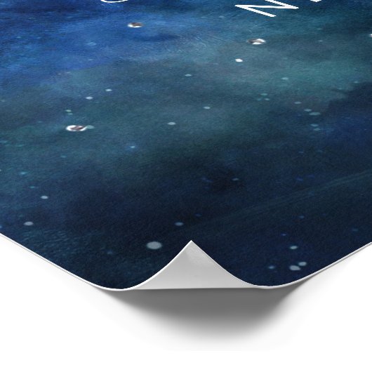 Lunar Sky Moon glücklich immer nach dem Empfang un Poster (Ecke)